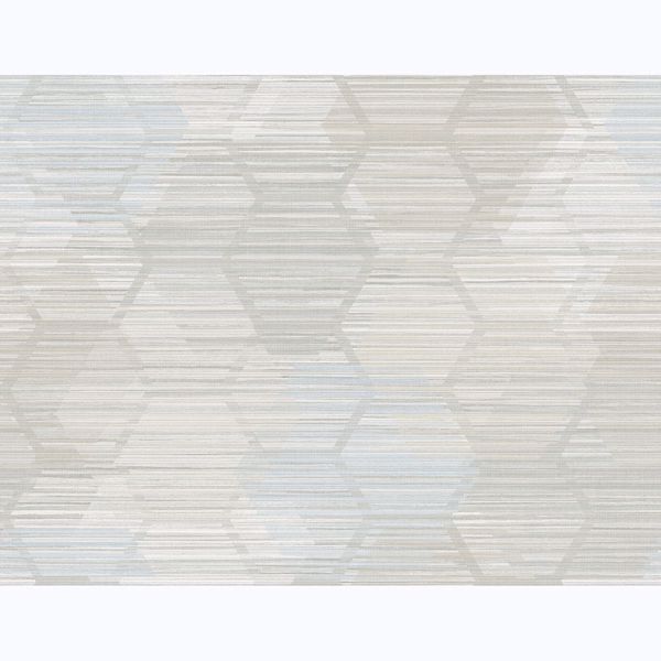 Picture of Jabari Grey Geometric Faux Grasscloth Wallpaper