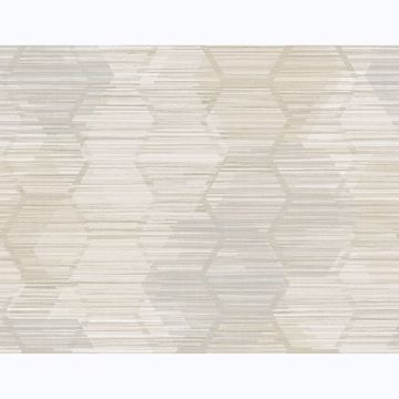 Picture of Jabari Wheat Geometric Faux Grasscloth Wallpaper