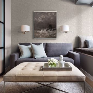 Show details for Nambiti Light Grey Geometric Wallpaper