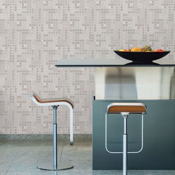 Show details for Bantry Light Grey Geometric Wallpaper
