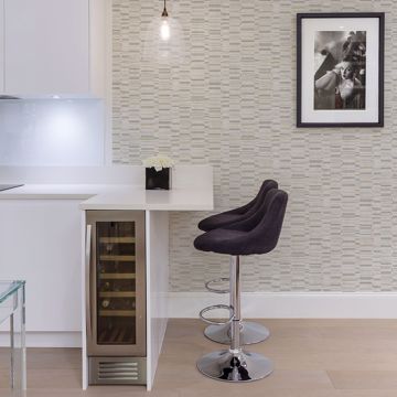 Show details for Fresnaye Grey Linen Stripe Wallpaper