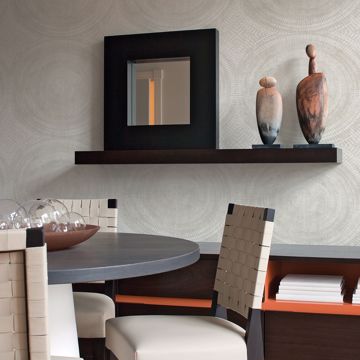 Show details for Lalit Off-White Medallion Wallpaper
