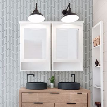 Show details for Scott Living Sky Blue Crystalline Self Adhesive Wallpaper