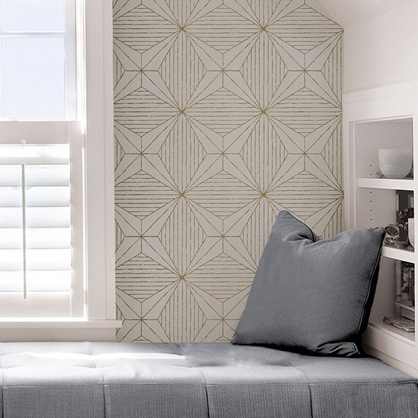 SLS3520 Gold Aurum Self Adhesive Wallpaper by Scott Living