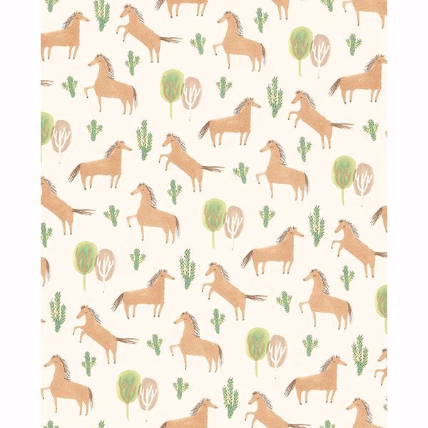 Picture of Tuva Brown Horse Wallpaper