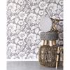 Picture of Avens Grey Floral Wallpaper