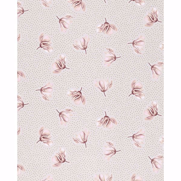 Picture of Mullein Blush Floral Wallpaper