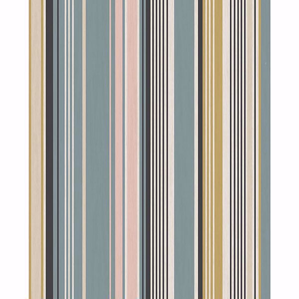 Picture of Svea Multicolor Stripe Wallpaper