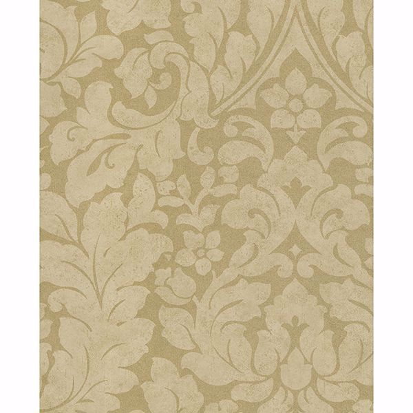 Picture of Arvid Beige Damask Wallpaper