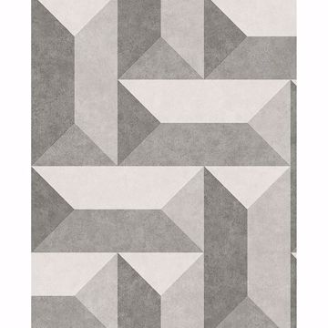 Picture of Sigge Dark Grey Geometric Wallpaper