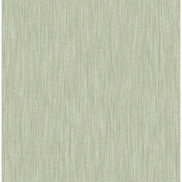Picture of Chenille Sage Faux Linen Wallpaper