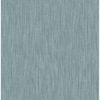 Picture of Chenille Teal Faux Linen Wallpaper