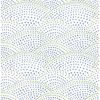 Picture of Bennett Blue Dotted Scallop Wallpaper