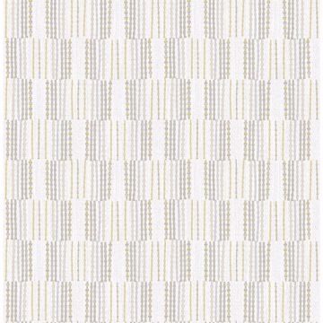 Picture of Burgen Grey Geometric Linen Wallpaper