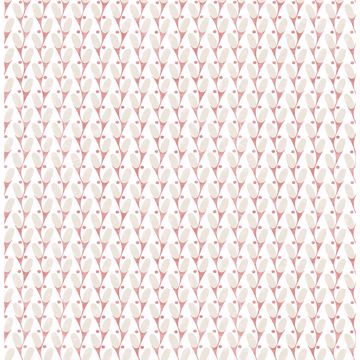 Picture of Landon Pink Abstract Geometric Wallpaper