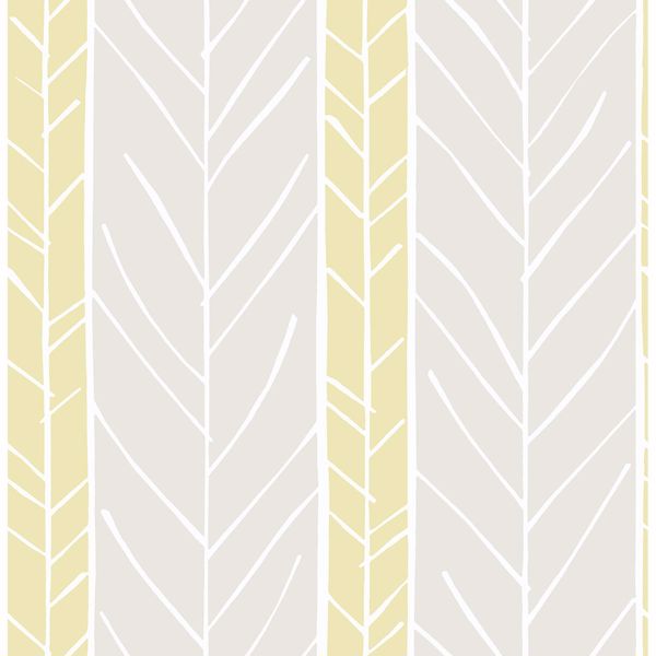Picture of Lottie Yellow Stripe Wallpaper