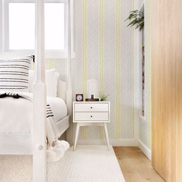 Show details for Lottie Yellow Stripe Wallpaper