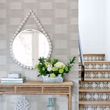 Show details for Maxwell Grey Geometric Wallpaper