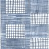 Picture of Maxwell Blue Geometric Wallpaper