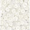Picture of Emery Grey Floral Wallpaper