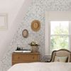 Picture of Emery Light Blue Floral Wallpaper
