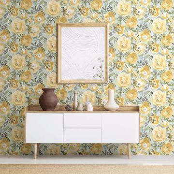 Show details for Orla Yellow Floral Wallpaper