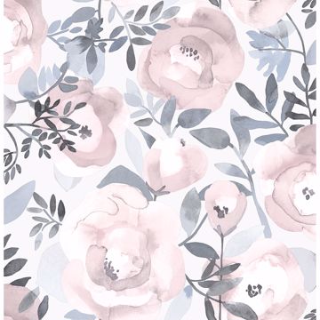Picture of Orla Purple Floral Wallpaper
