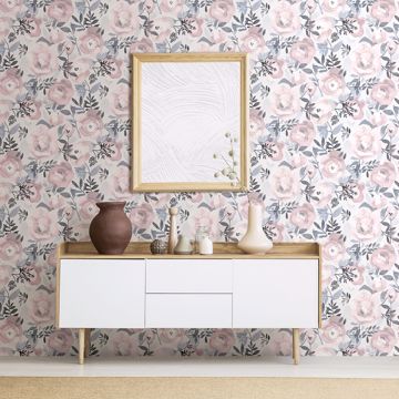 Show details for Orla Purple Floral Wallpaper