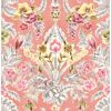 Picture of Vera Pink Floral Damask Wallpaper