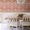 Picture of Vera Pink Floral Damask Wallpaper