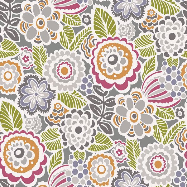 Picture of Lucy Multicolor Floral Wallpaper