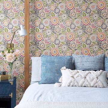Show details for Lucy Multicolor Floral Wallpaper