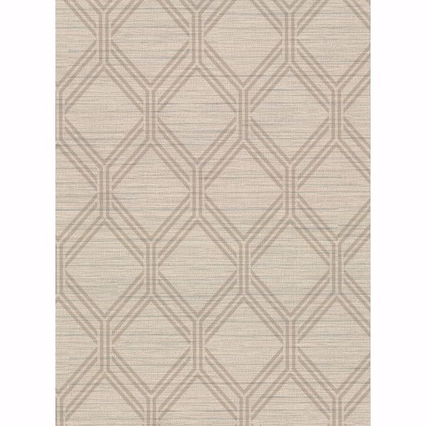 Picture of Vaughan Wheat Geometric Wallpaper