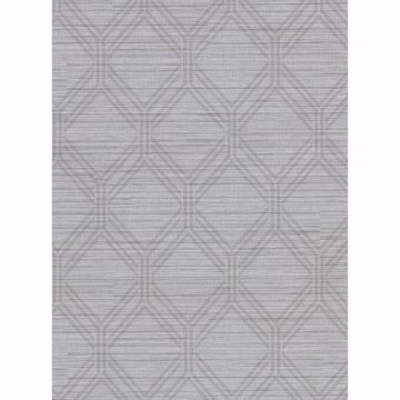 Picture of Vaughan Pewter Geometric Wallpaper