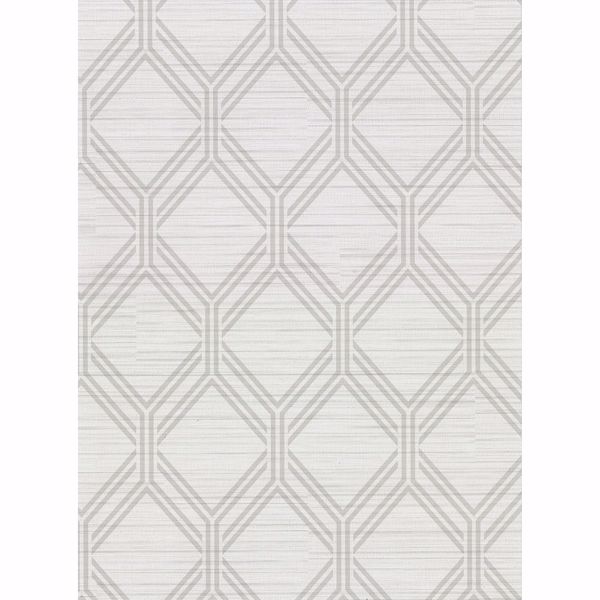Picture of Vaughan Light Grey Geometric Wallpaper