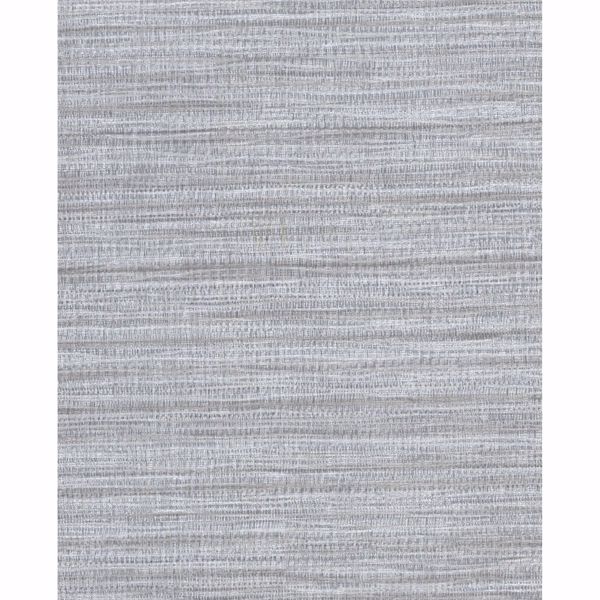 Picture of Coltrane Pewter Faux Grasscloth Wallpaper