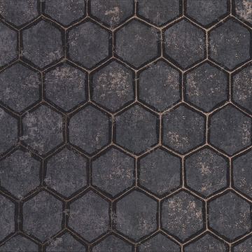 Picture of Starling Charcoal Honeycomb Wallpaper