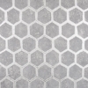 Picture of Starling Pewter Honeycomb Wallpaper