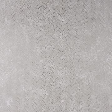 Picture of Luna Silver Distressed Chevron Wallpaper