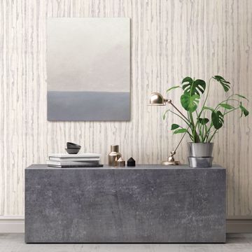 Show details for Nova Platinum Faux Wood Wallpaper