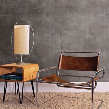 Show details for Portia Pewter Distressed Texture Wallpaper