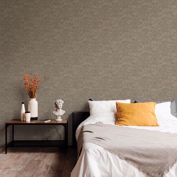Show details for Hydra Light Grey Geometric Wallpaper