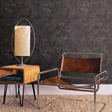 Show details for Jet Charcoal Texture Wallpaper
