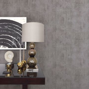 Show details for Ara Pewter Distressed Texture Wallpaper