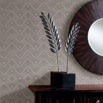 Show details for Sonic Light Grey Geometric Wallpaper