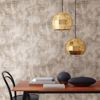 Picture of Fornax Brass Geometric Wallpaper