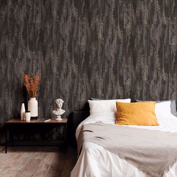 Show details for Meteor Silver Distressed Texture Wallpaper