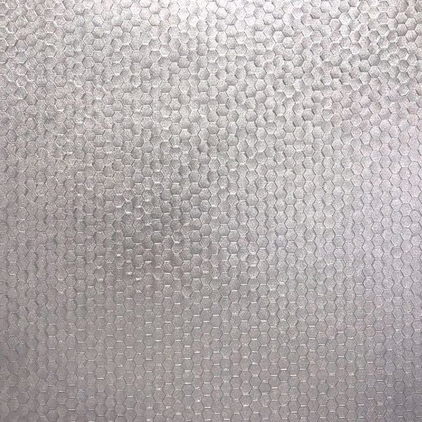 Picture of Carbon Silver Honeycomb Geometric Wallpaper