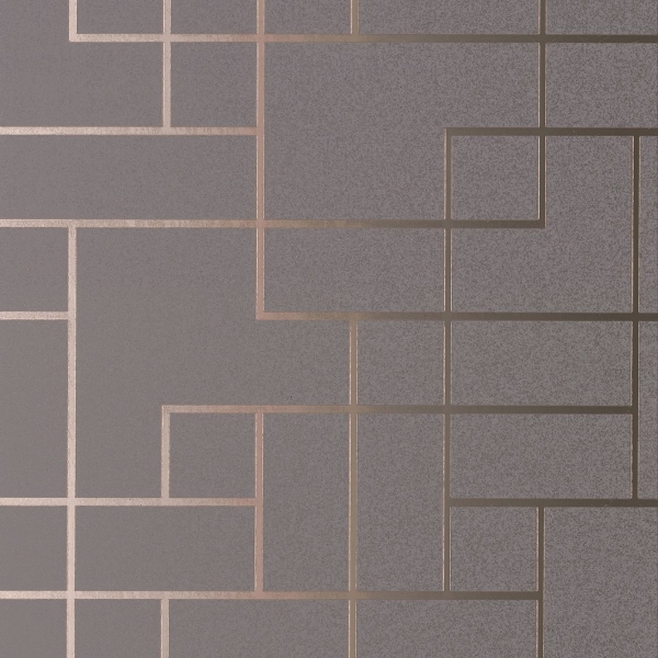Picture of Mason Dark Grey Geometric Wallpaper