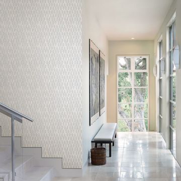 Show details for Kendall Teal Honeycomb Geometric Wallpaper